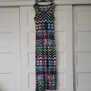 Stella Tweed Colorful Patterned Maxi Dress